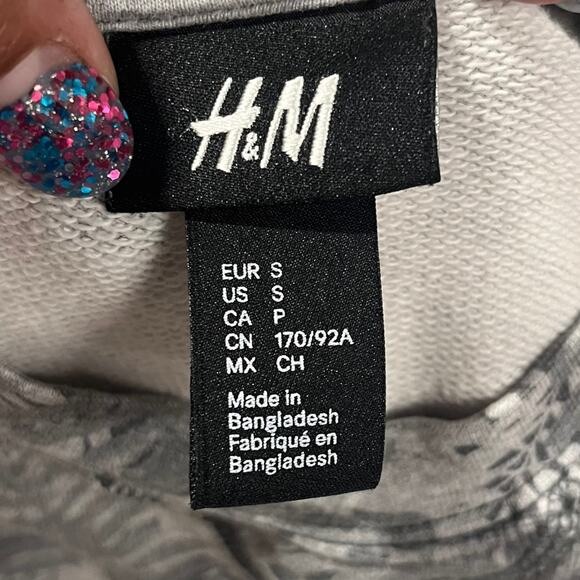 Y2K H&M Hunting Sweatshirt Small Damask Camouflage Crewneck Thin Style Jumper - Picture 6 of 12